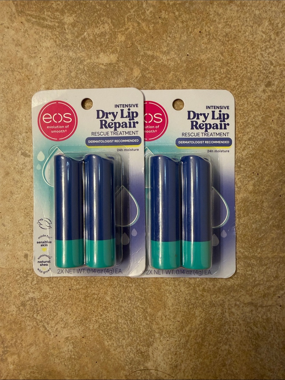 2 eos Dry Lip Repair Rescue Treatment Lip Balm (2-Pack)